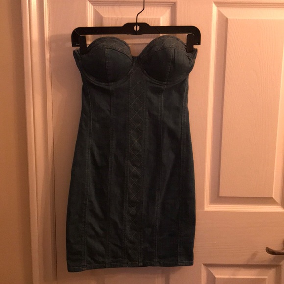 Guess mini denim dress - Picture 1 of 3